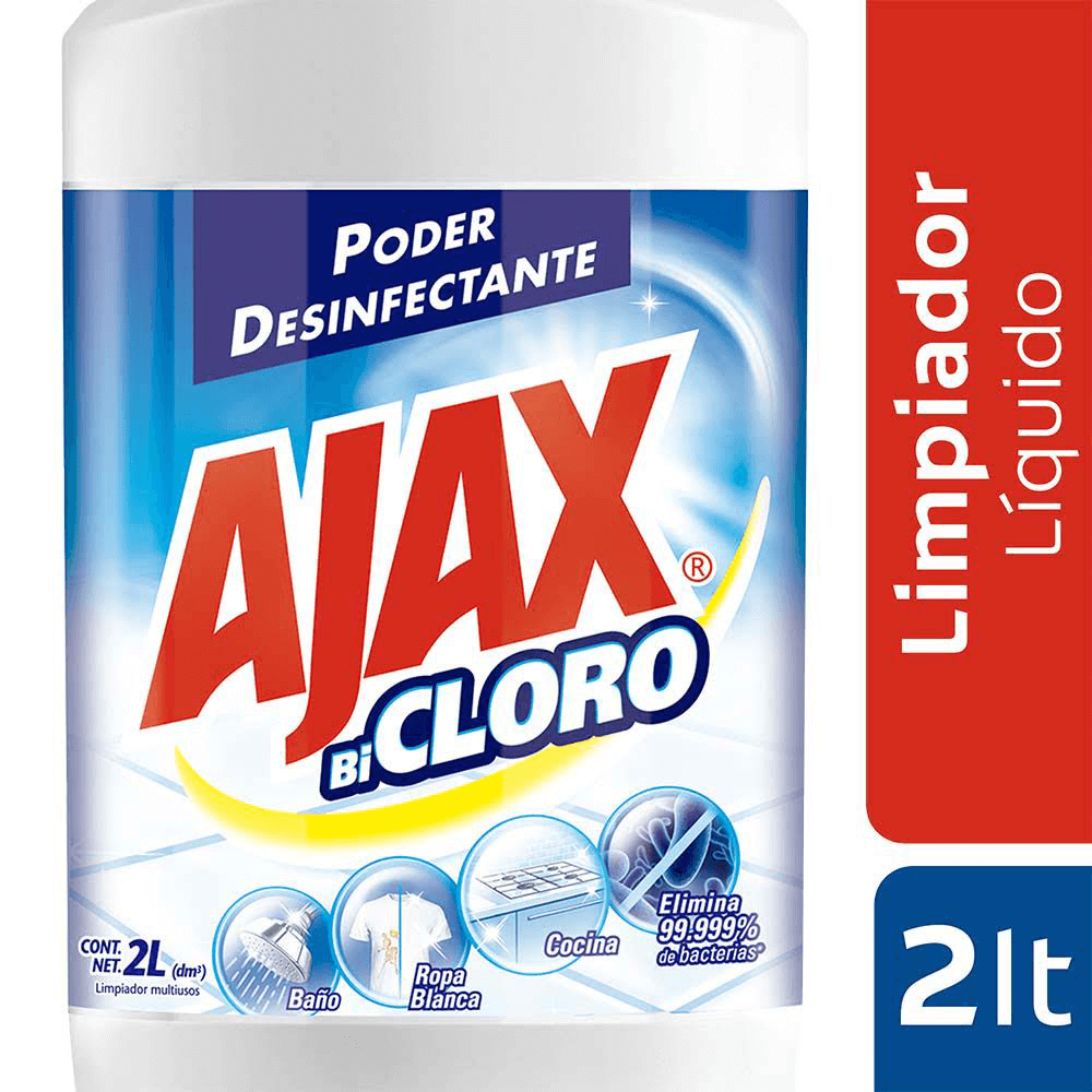 Limpiador Ajax Bicloro 2000ml