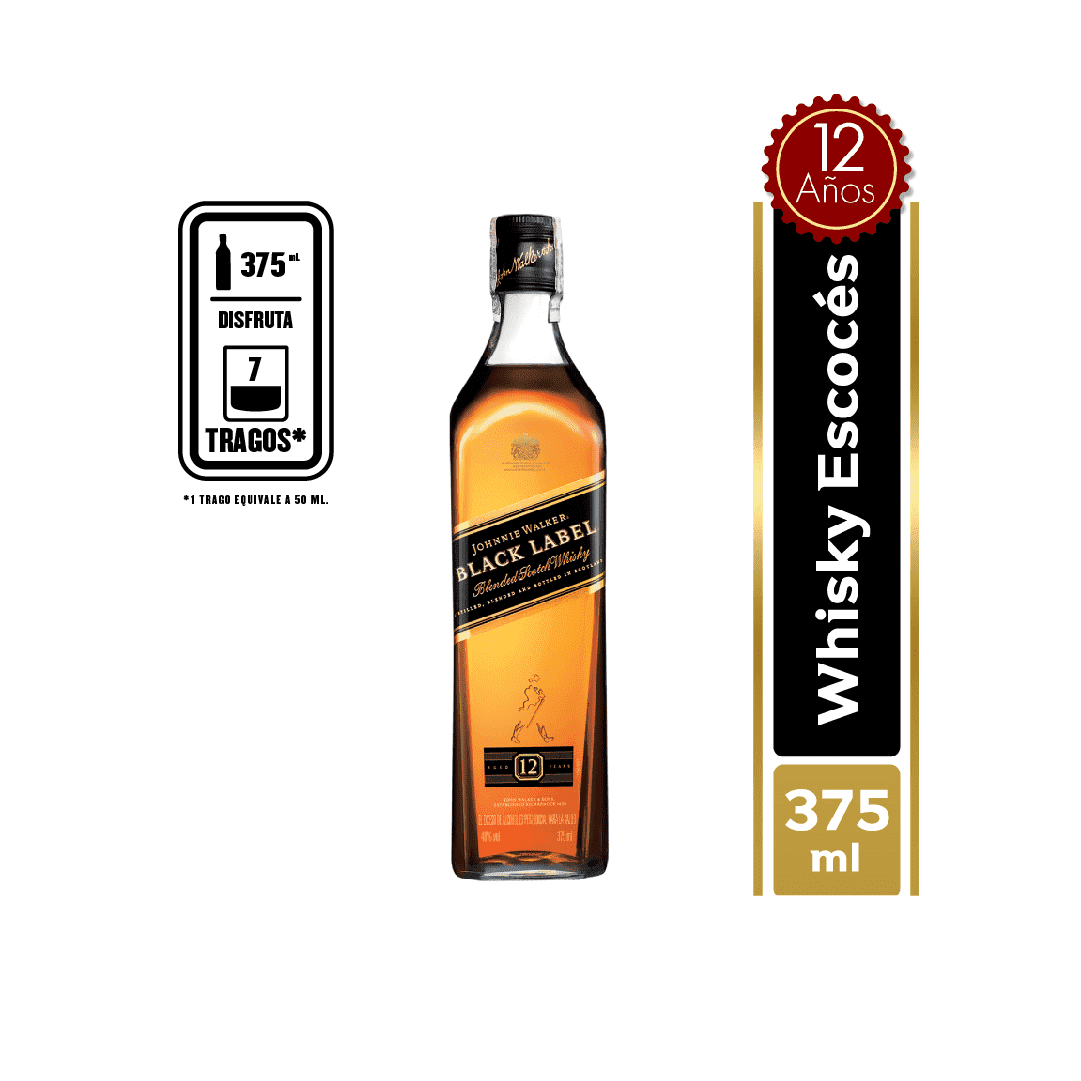 Whisky Johnnie Walker Black Label x375ml