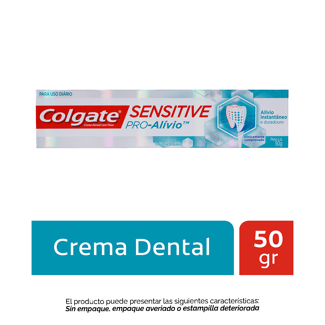 Crema Dental Colgate Sensitive Pro Alivio White 50gr (Outlet)