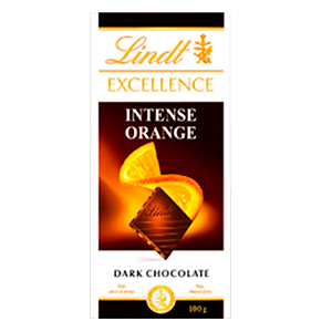 Chocolate Lindt Excellence Intense Orange Dark Chocolate x100gr