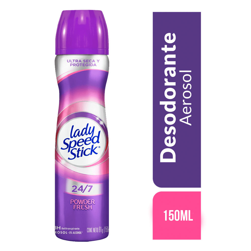 Desodorante Lady Speed Stick Power Fresh 24/7 Aerosol 150ml
