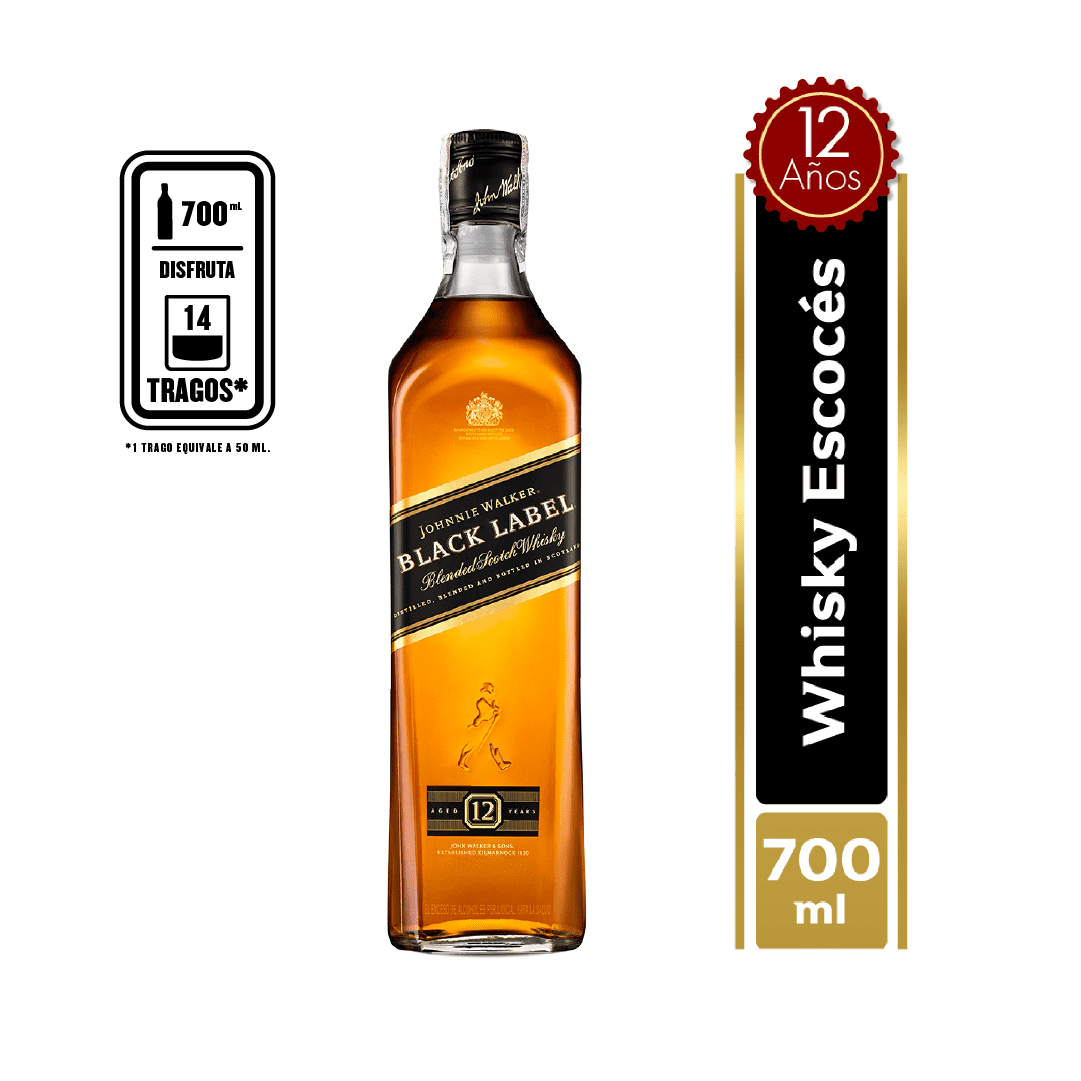 Whisky Johnnie Walker Black Label x700ml