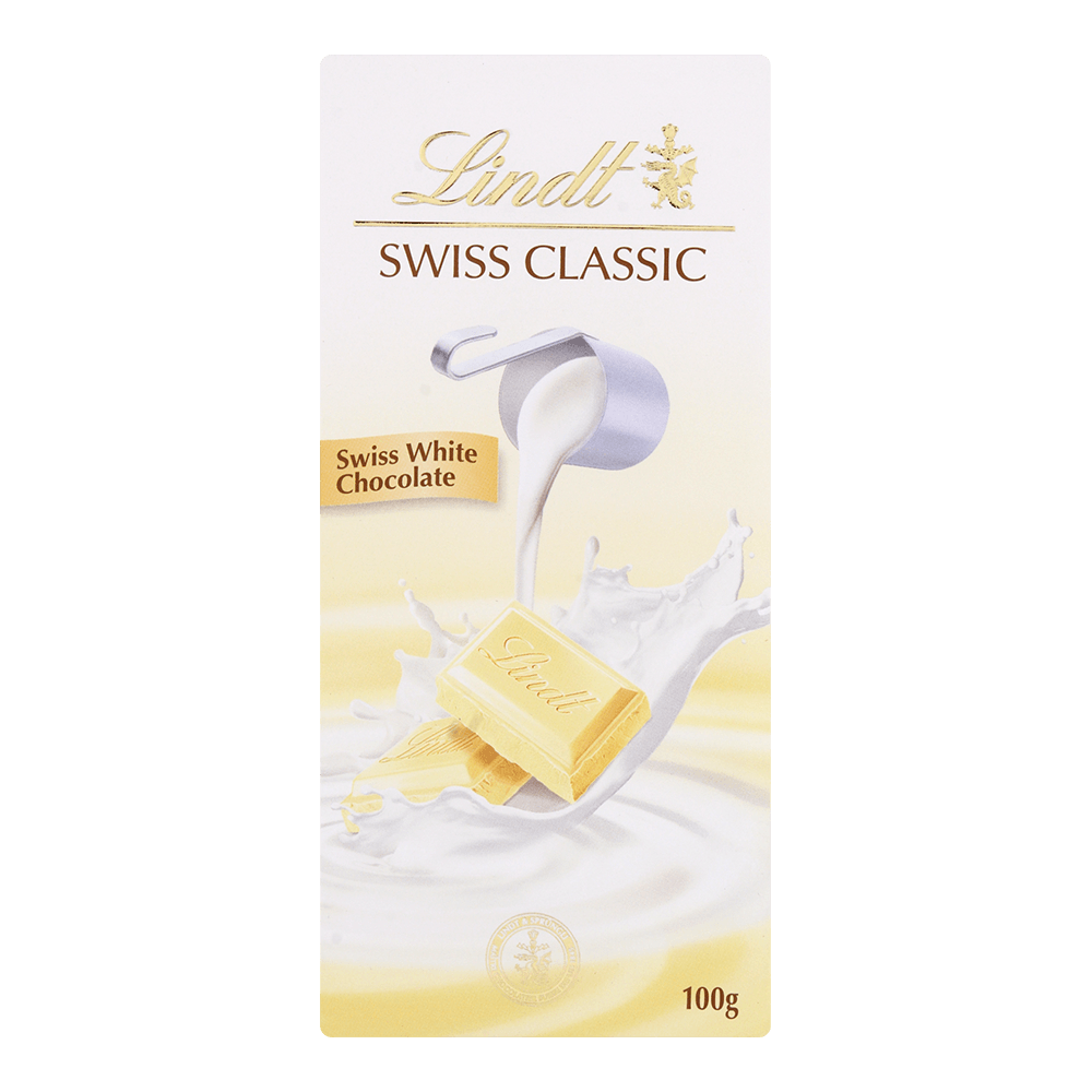 Chocolate Lindt Swiss Classic White Tablet x100gr