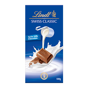 Chocolate Lindt Swiss Classic Tablet x100gr