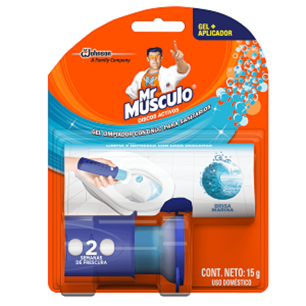 Desodorizante Mr Musculo Discos Activos Gel Tubo x15gr