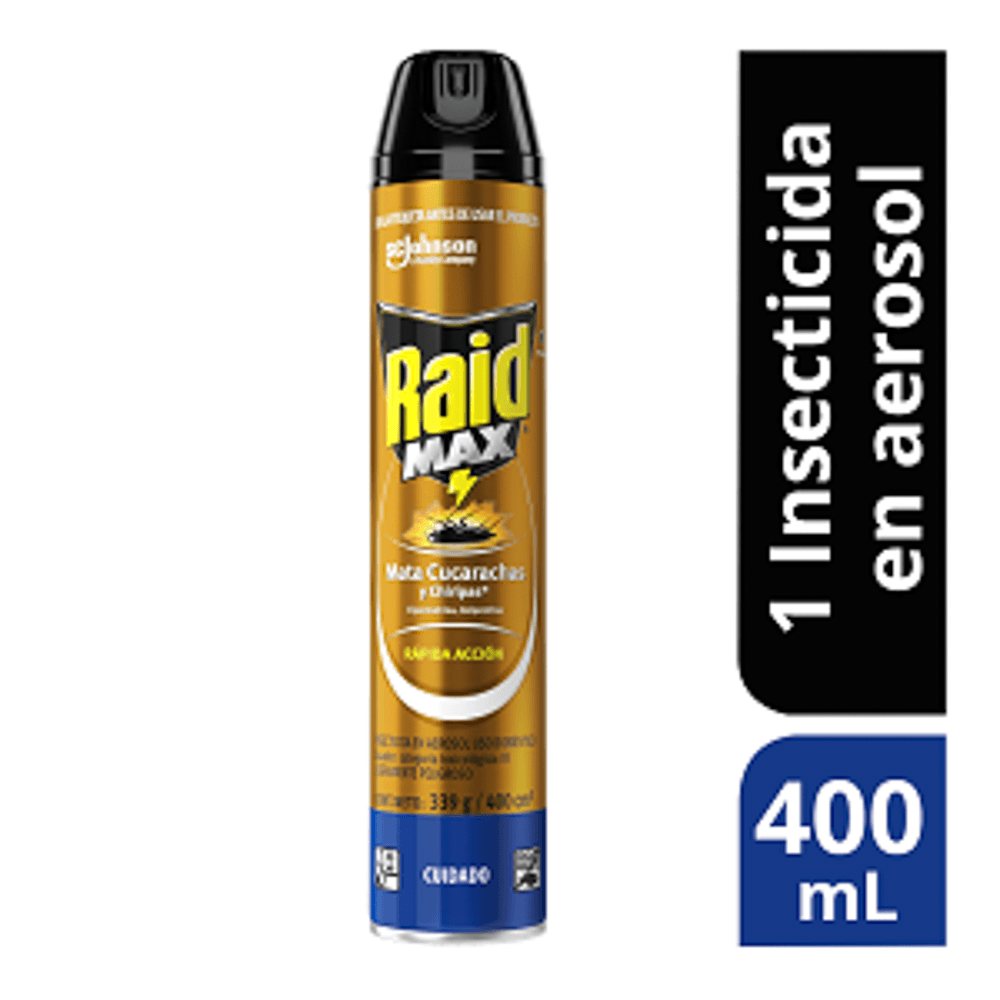 Insecticida Raid Max Aerosol x400ml