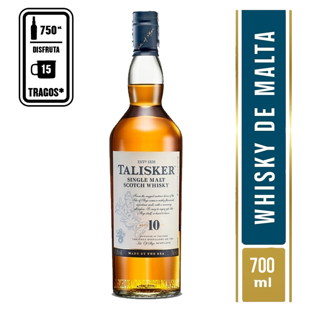 Whisky Talisker 10años 700ml