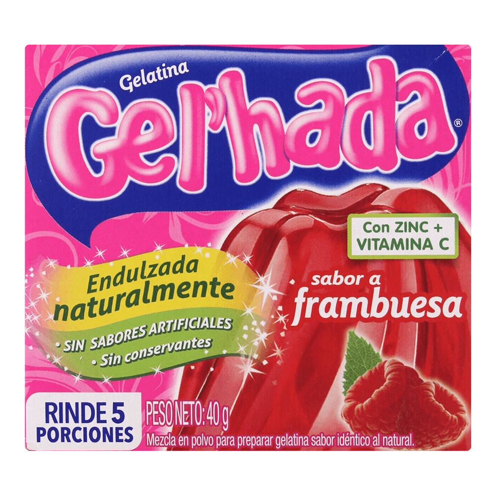 Gelatina Gel’Hada Frambuesa x40gr