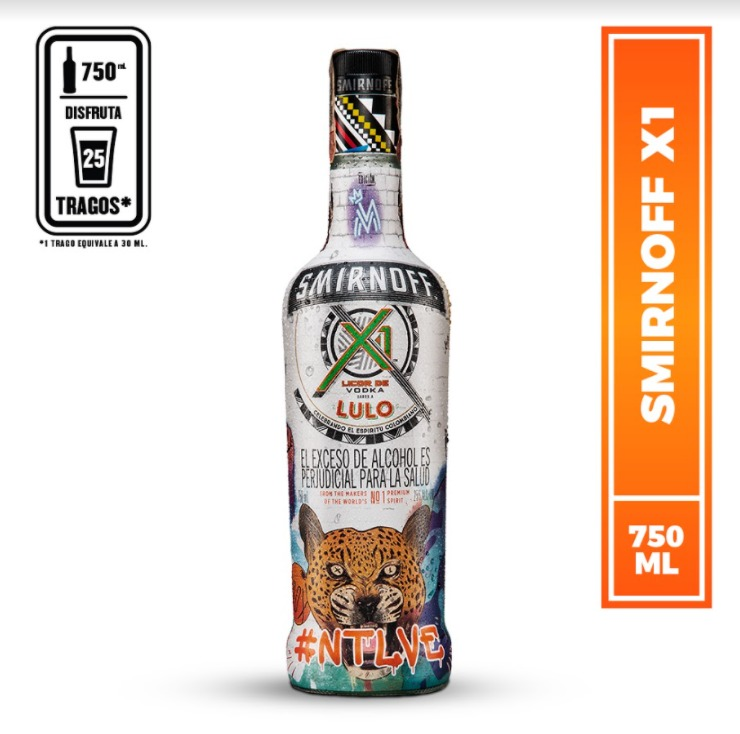 Vodka Smirnoff X1- Lulo Hallows x750ml