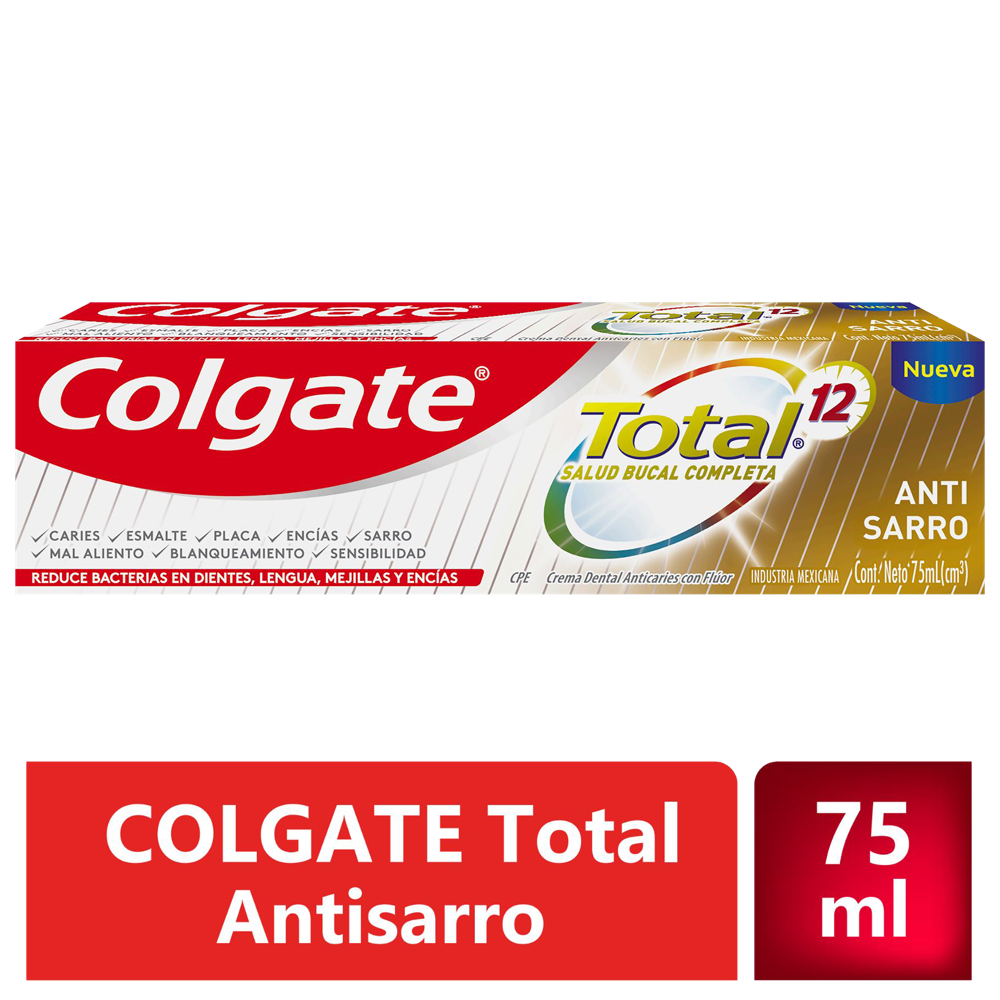 Crema Dental Colgate Total12 Tartar Control 75ml