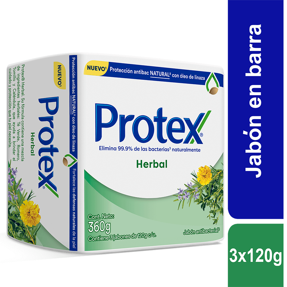 Jabón Protex Herbal 3Un x120gr