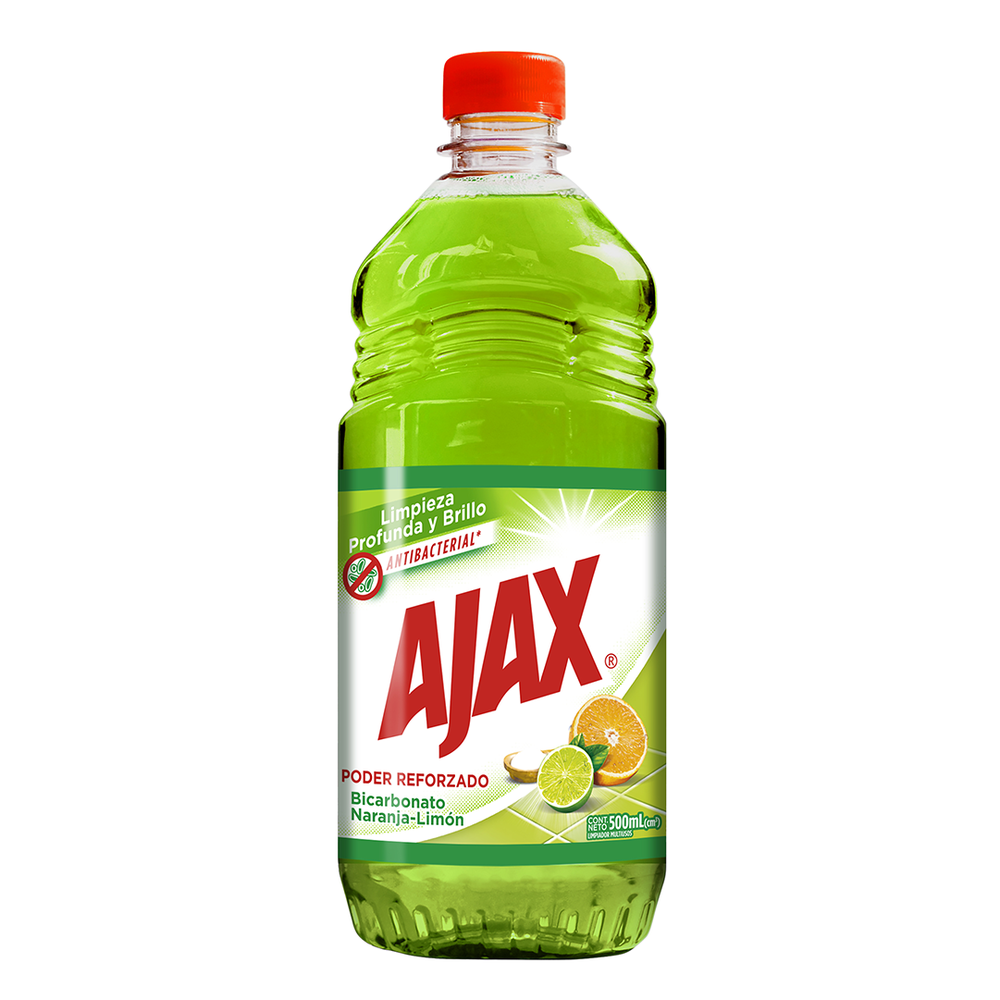 Limpiador Ajax Bicarbonato Naranja Limón 500ml