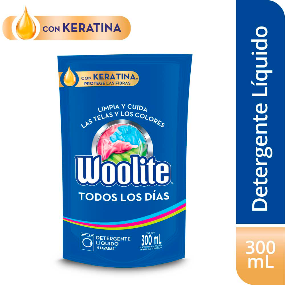 Detergente Woolite Líquido Todos Los Dias x300ml