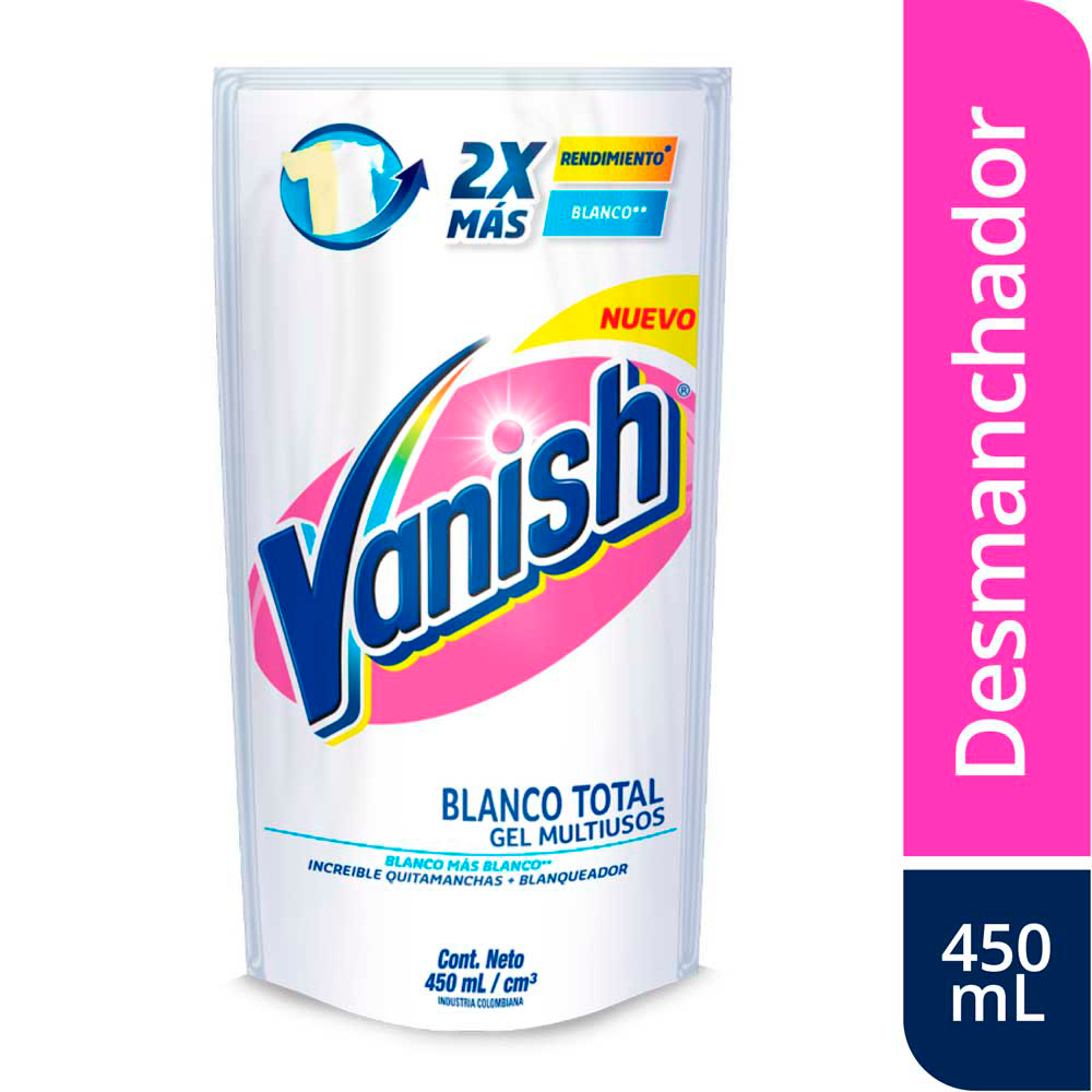Desmanchador Vanish Líquido Blanco x450ml