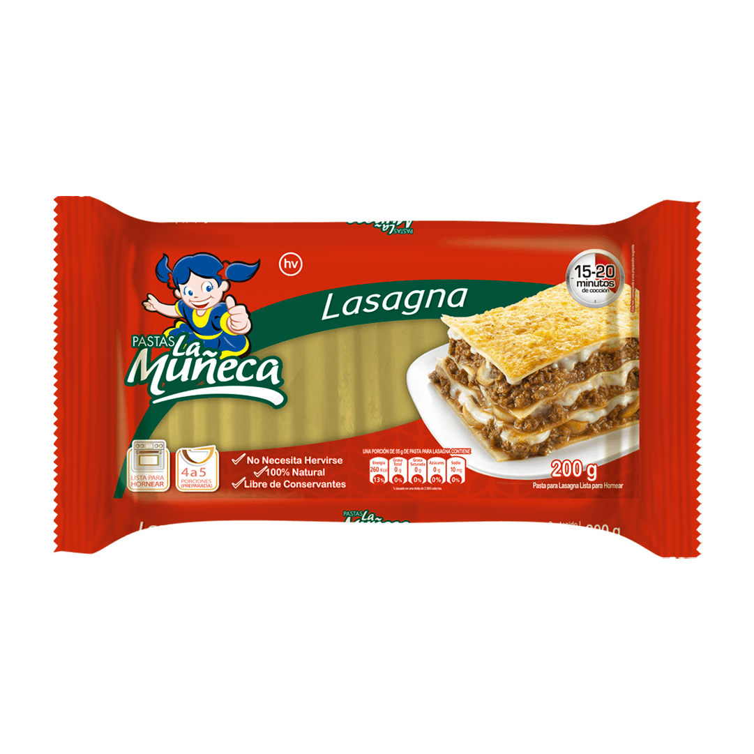 Pasta La Muñeca Lasagna x200gr