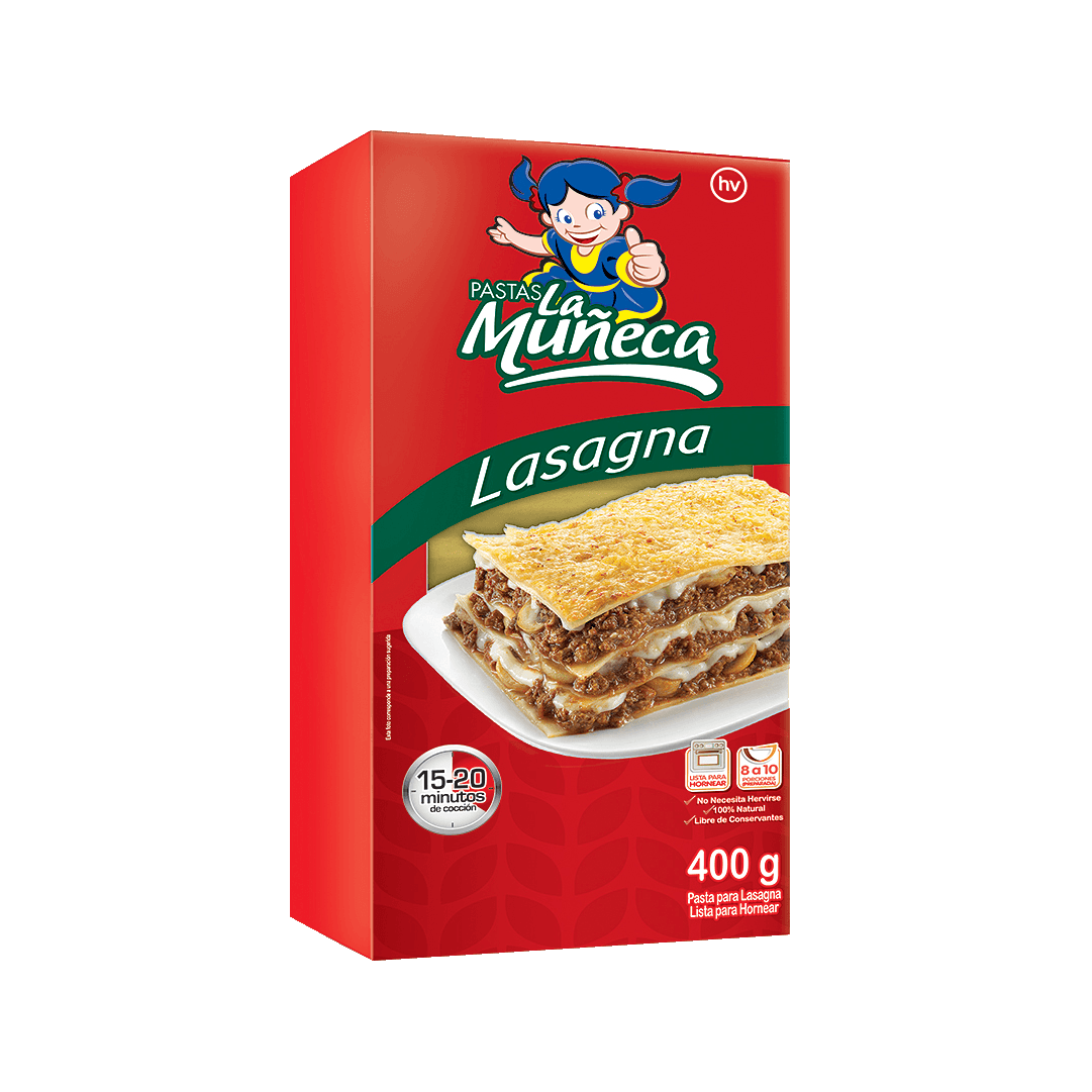 Pasta La Muñeca Lasagna x400gr