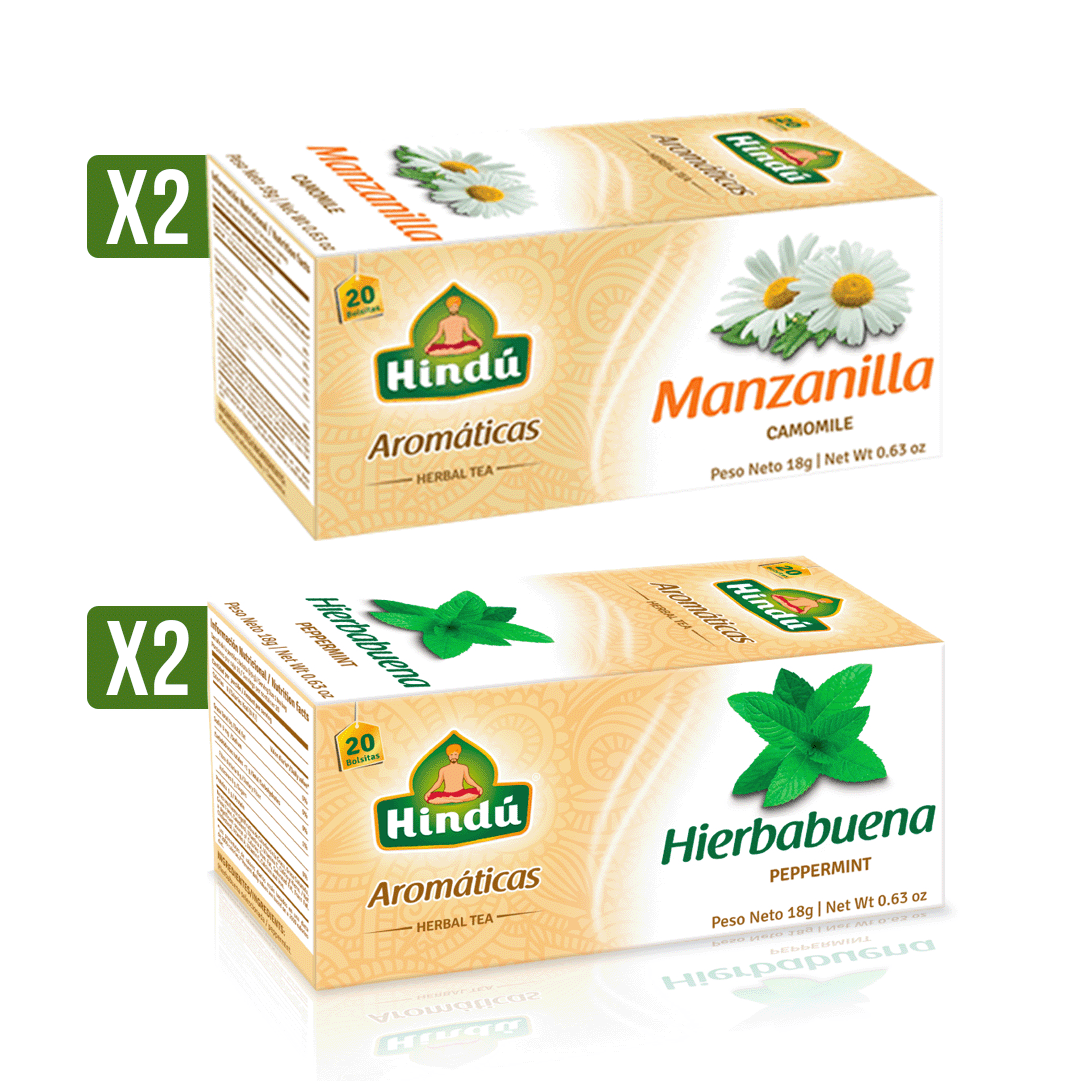 2 Aromatica Himalaya Manzanillax20 + 2 Aromatica Himalaya Hierbabuenax20