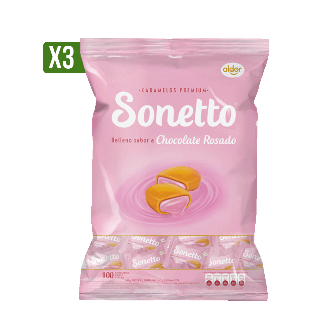 3Dp Caramelo Sonetto Rellenox100Un