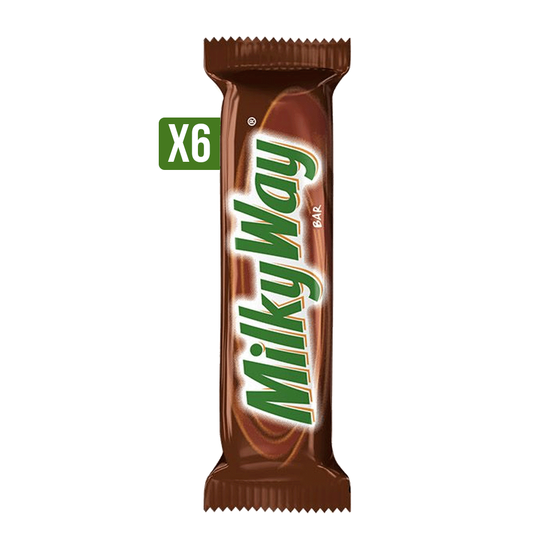 6Un Chocolate Milky Way Barrax52.2gr