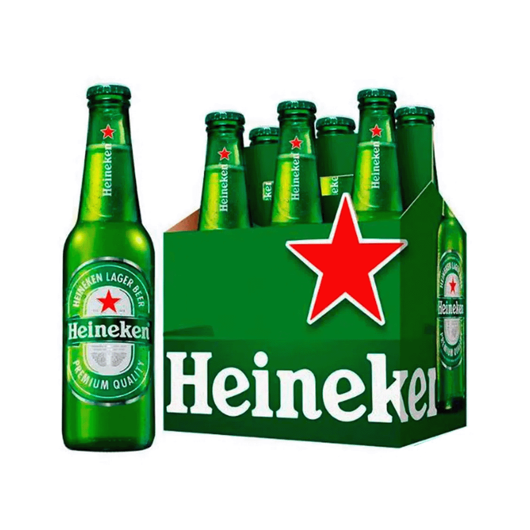 Cerveza Heineken botella x6Un x330ml
