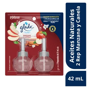 Ambientador Glade Plugins Manzana y Canela x2 ambientadores Respuesto x21ml