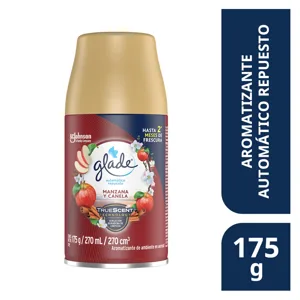 Glade Ambientador Automático En Aerosol Repuesto Manzana Y Canela x175gr