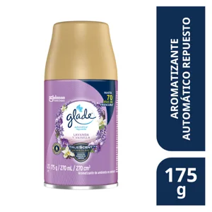 Ambientador Glade Automático Aerosol Lavanda y Vainilla x175gr