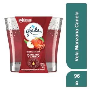 Glade Ambientador Vela Manzana Y Canela x96gr