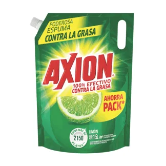 Lavaplatos Axion Liquido DoyPack x1500ml Ahorra PackLimónEspuma Activa