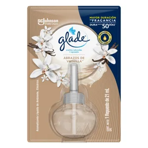 Glade Ambientador Aceites Naturales Abrazos De Vainilla 1 Repuesto x21ml