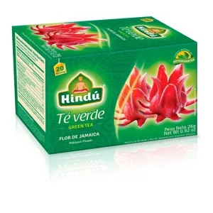 Té Verde Flor de Jamaica x20 Sobres