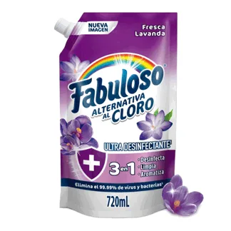 Limpiador Fabuloso Alternativa al Cloro Lavanda 720ml