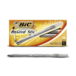 Boligrafo Bic Round Stick x12 Boligrafos