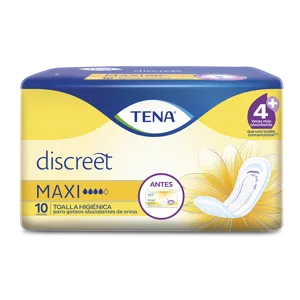 Toalla Higienica Tena Discreet Maxi 10 Toallas