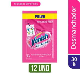 Desmanchador Vanish Polvo rosa x12Un x30gr