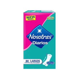 Protector Nosotras Diarios Largos  x80 Protectores