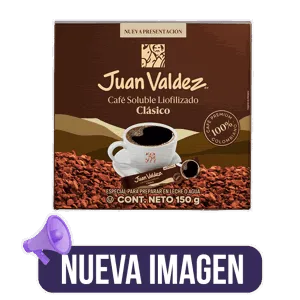 Café Juan Valdez Liofilizado Plegadiza Sticks x100Und x1.5gr
