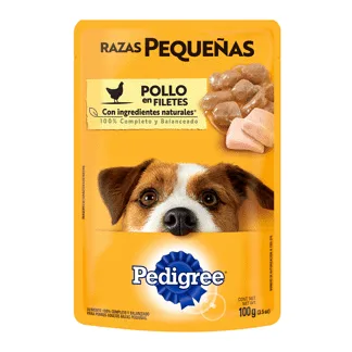 Alimento Húmedo Para Perro Pedigree Raza Pequeña Pollo x100gr