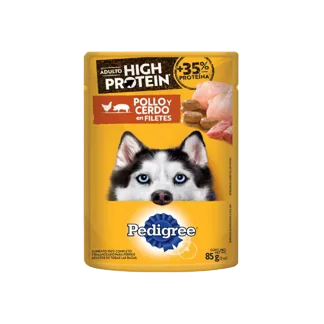 Alimento Húmedo Pedigree Para Perro High Protein  Pollo-Cerdo x85gr