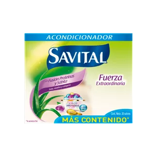 Acondicionador Savital Fusion Proteinas Sachet x20Un x22ml