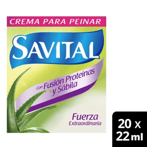 Crema Para Peinar Savital Fusion Proteinas x20Un x22ml