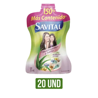 Shampoo Savital Multivitaminas x20Un x25ml