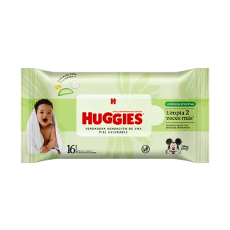 Toallita Húmeda Huggies Limpieza Efectiva x16 Toallas