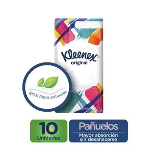 Pañuelos Faciales Kleenex Original x10Un x10 Pañuelos