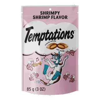 Snack Para Gato Temptations Camarón x85gr