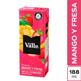 Jugo Frutal Del Valle Mango Y Fresa x188ml