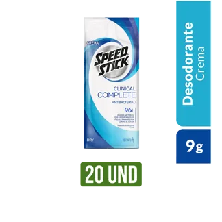 Desodorante Speed Stick Clinical Complete x20Und x9gr