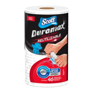 Toalla De Cocina Reutilizable Scott Duramax x1 Rollo x46 Hojas