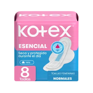 Toalla Femenina Kotex Esencial Normal x8 Toallas