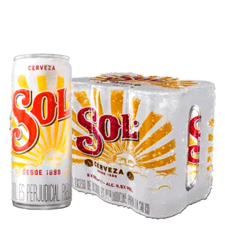 Cerveza Sol Lata x6Un x310ml